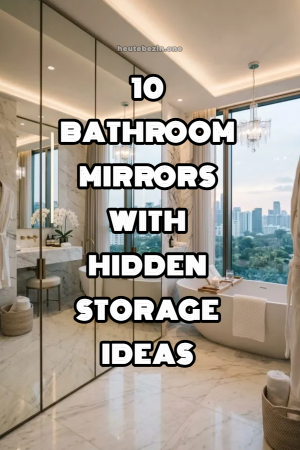 10 Bathroom Mirrors With Hidden Storage Ideas