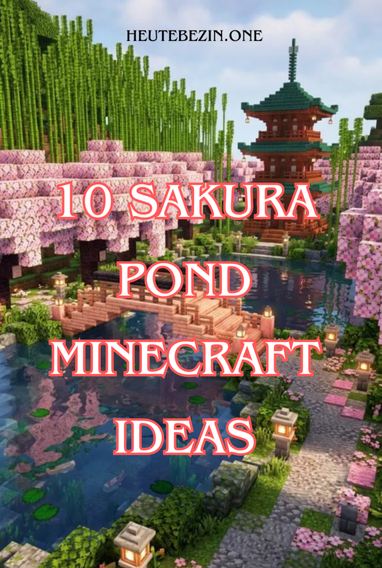 10 Sakura Pond Minecraft Ideas