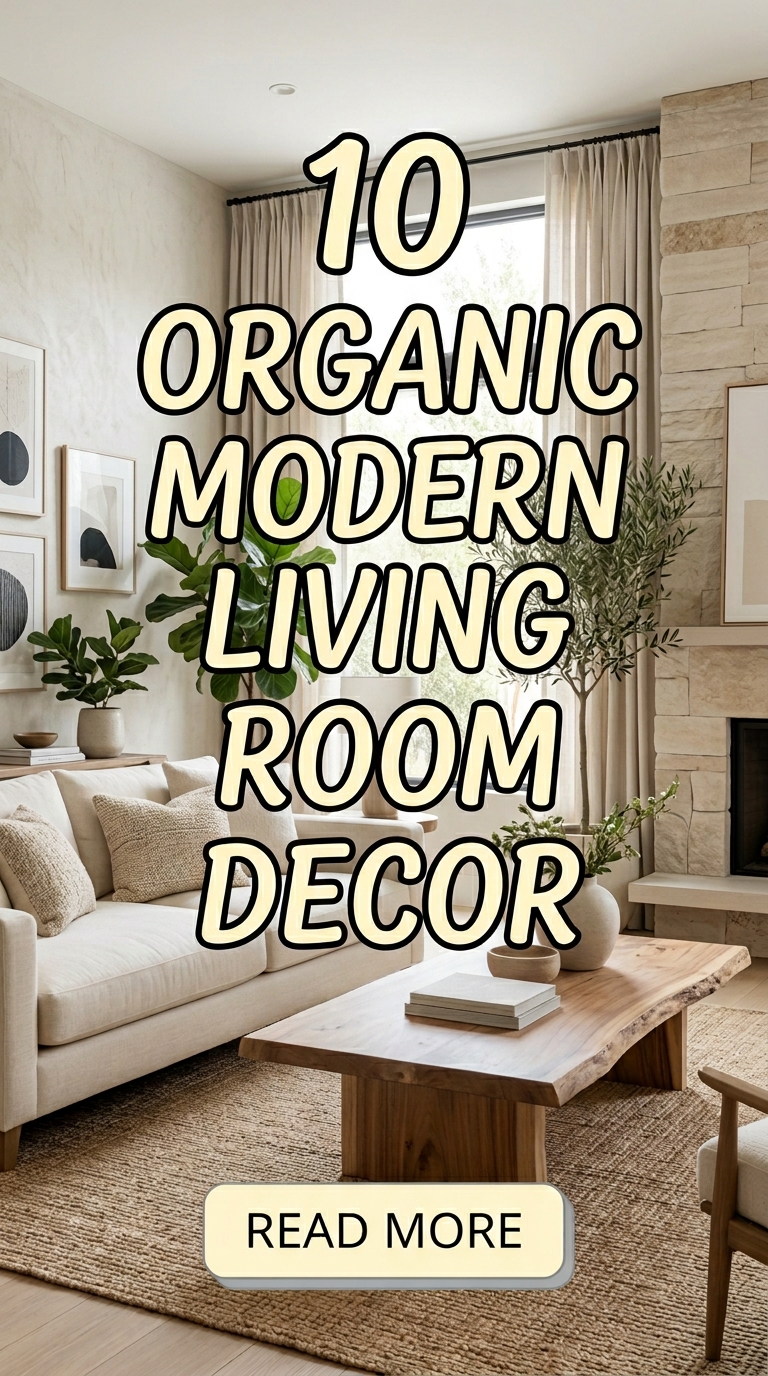 10 Organic Modern Living Room Decor Ideas