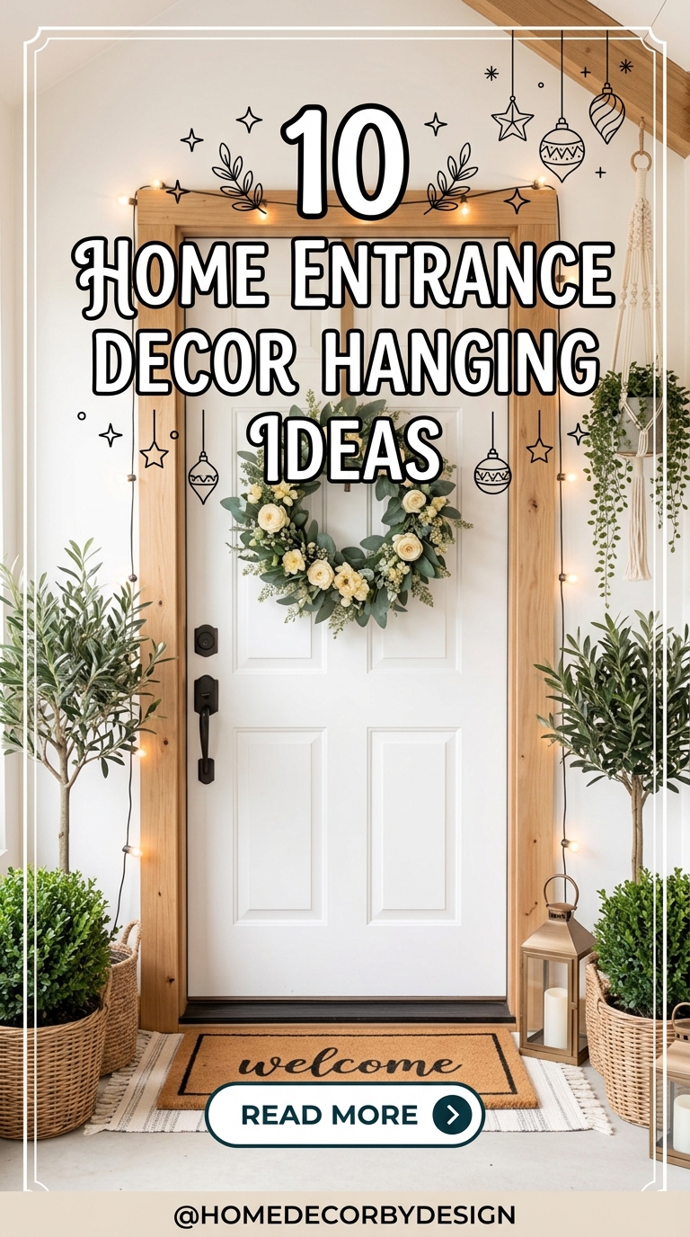10 Home Entrance Decor Hanging Ideas