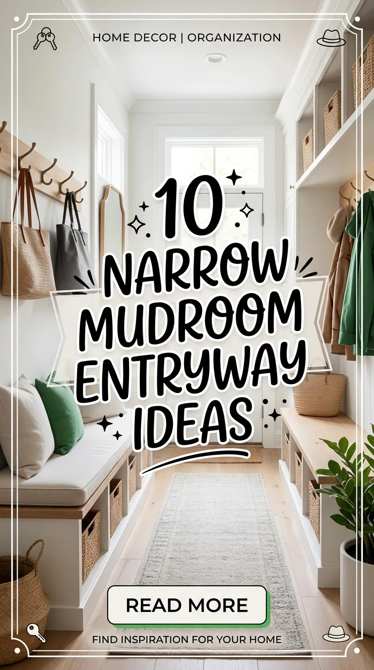 10 Narrow Mudroom Entryway Ideas