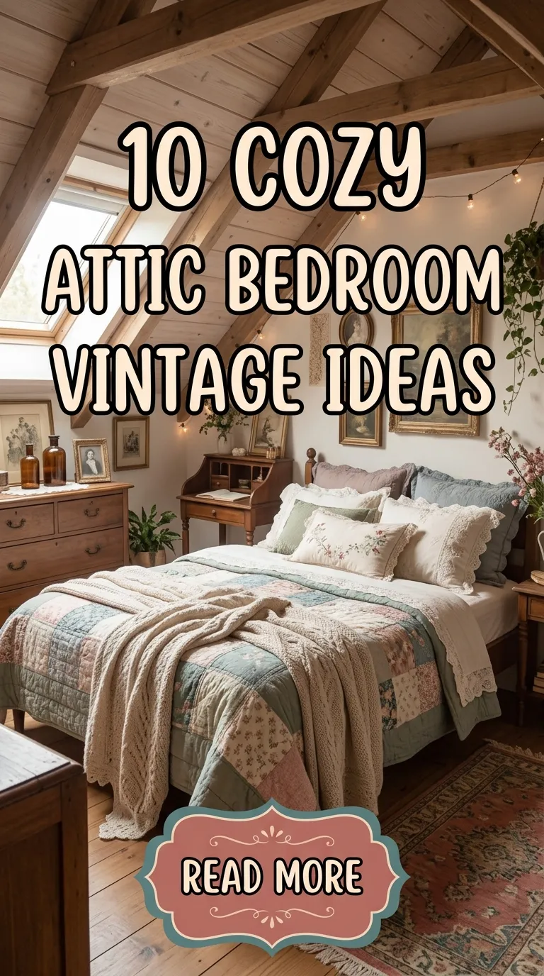 10 Cozy Attic Bedroom Vintage Ideas