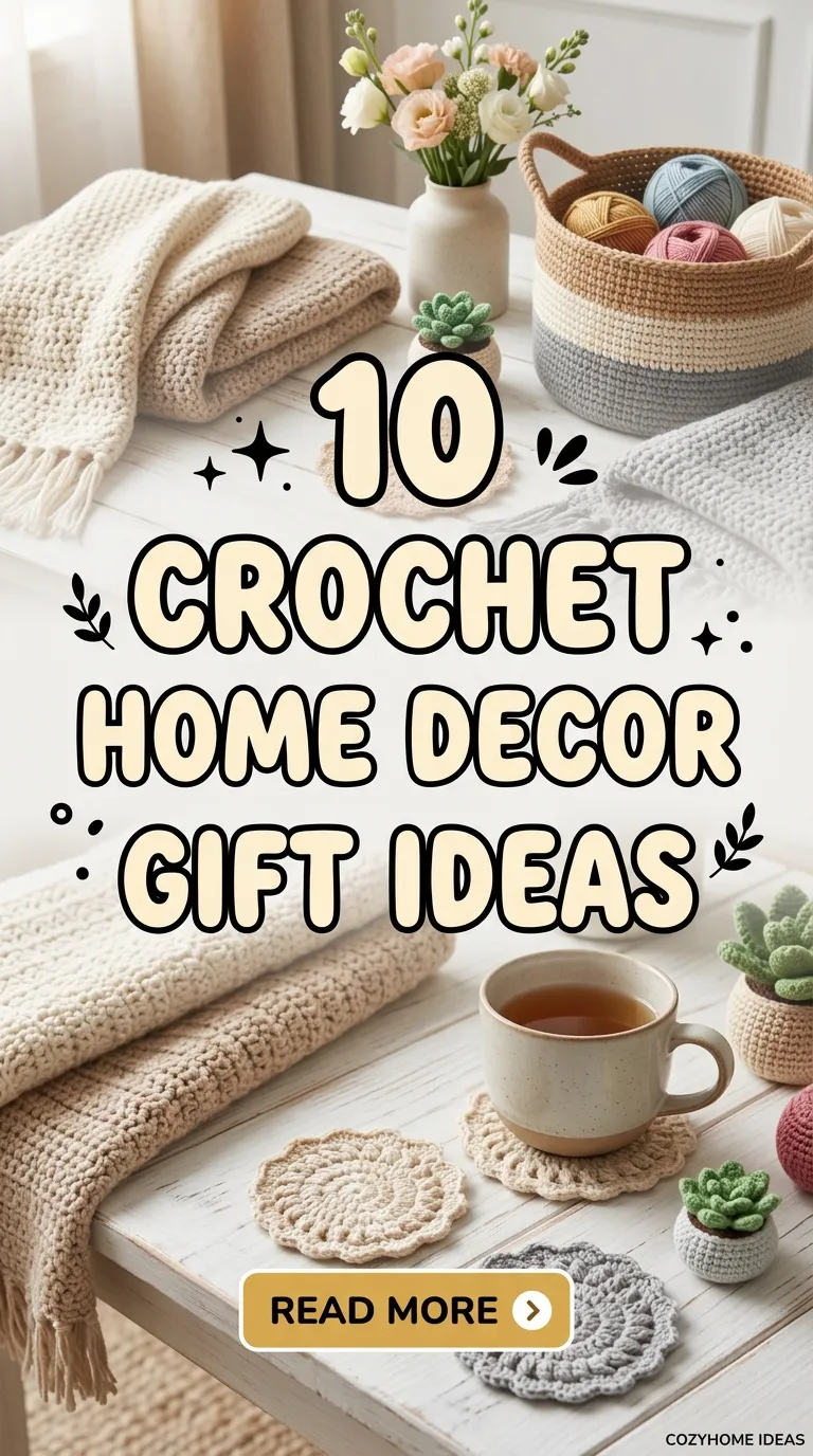 10 Crochet Home Decor Gift Ideas