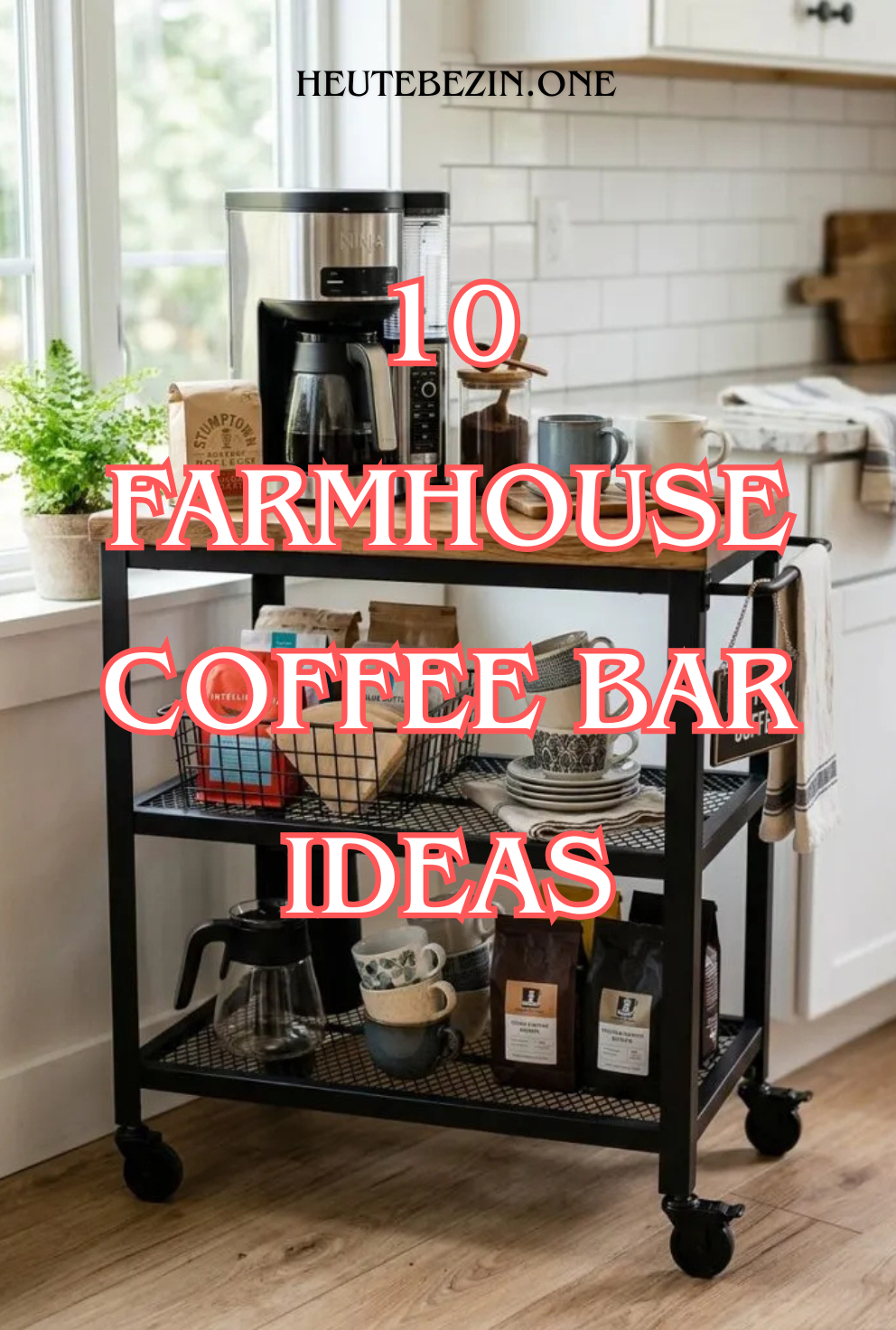 10 Farmhouse Coffee Bar Ideas