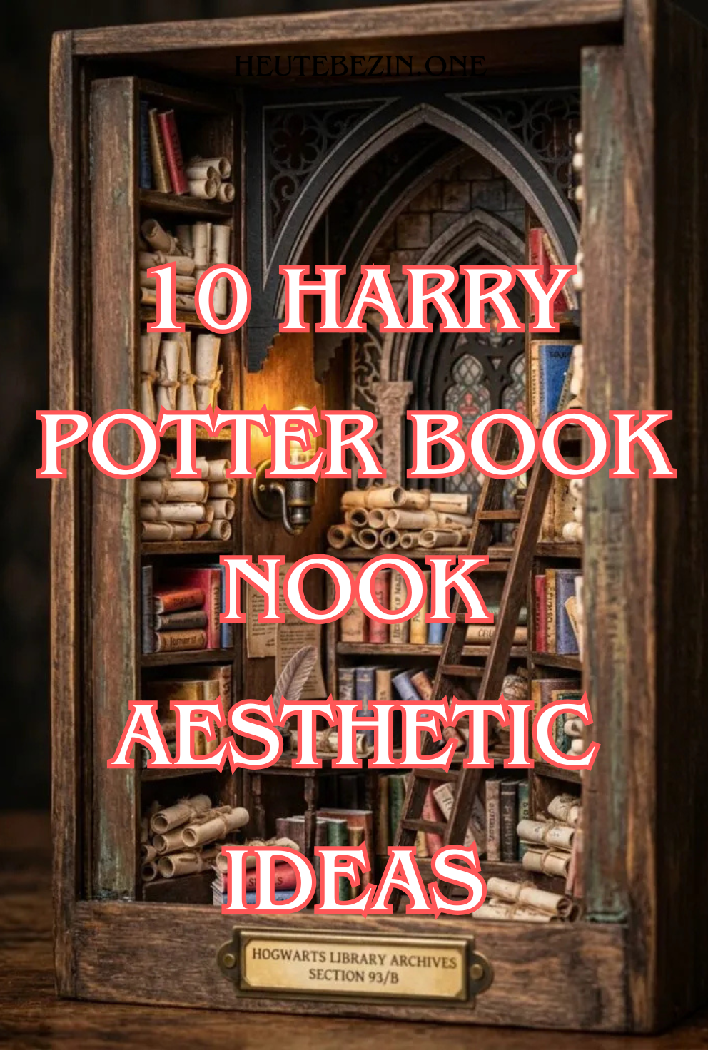 10 Harry Potter Book Nook Aesthetic Ideas