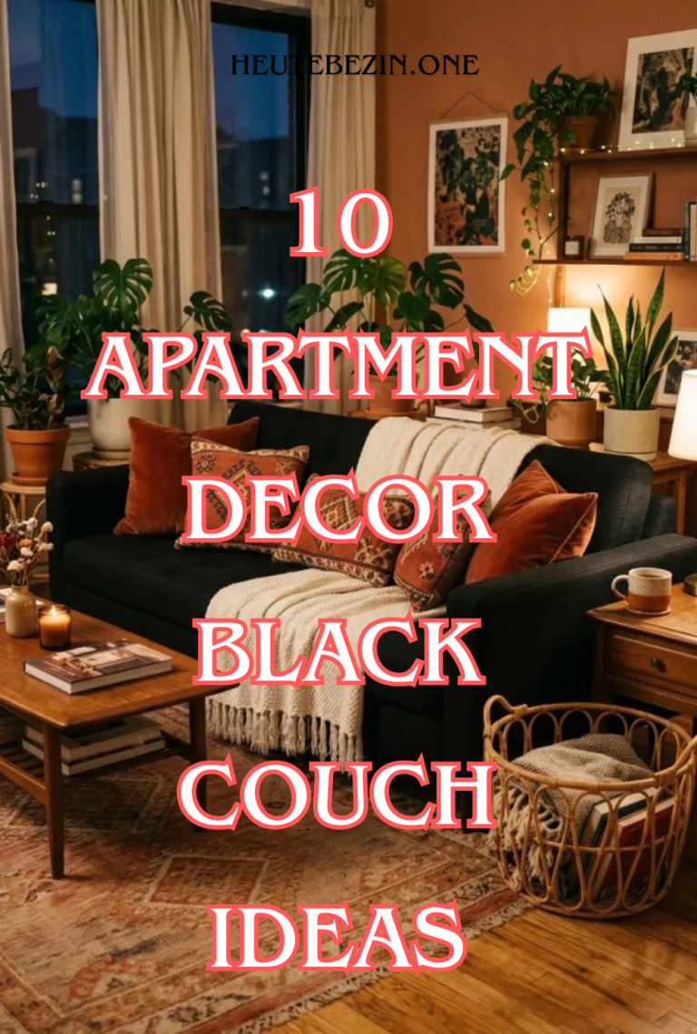 10 Apartment Decor Black Couch Ideas