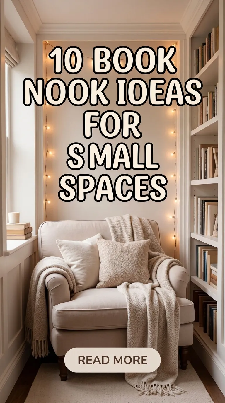 10 Book Nook Ideas for Small Spaces