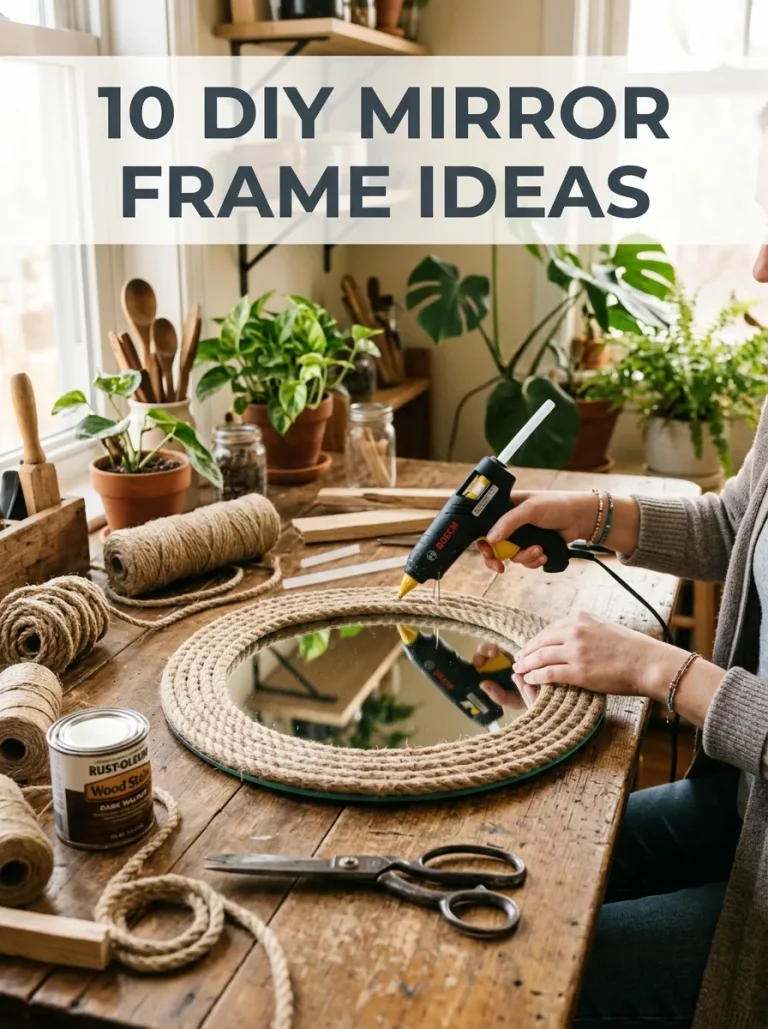 10 DIY Mirror Frame Ideas