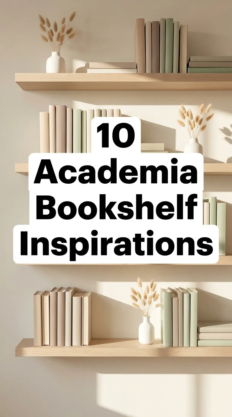 10 Academia Bookshelf Ideas