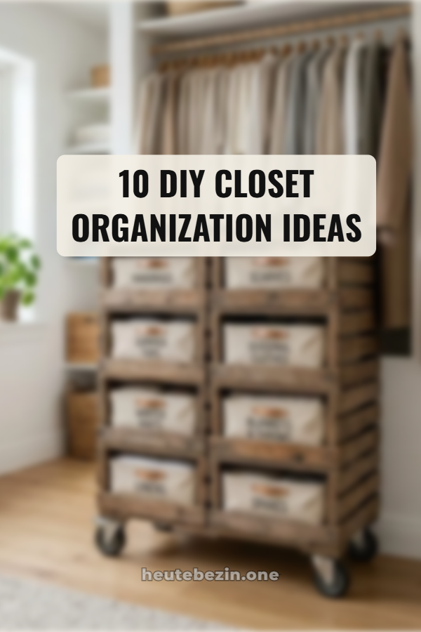 10 DIY Closet Organization Ideas