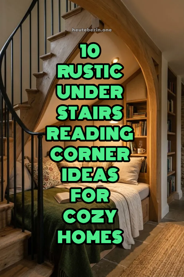 10 Rustic Under Stairs Reading Corner Ideas for Cozy Homes