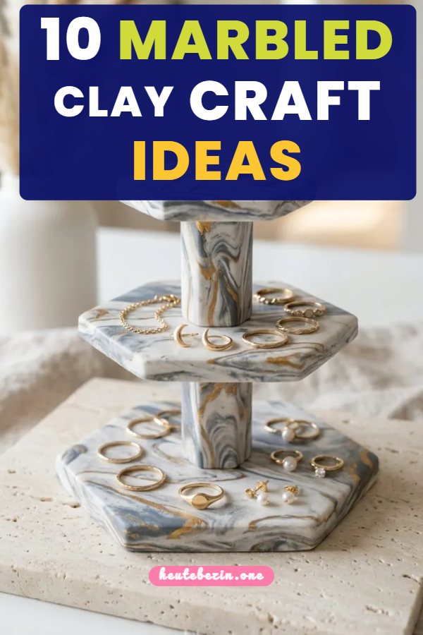 10 Marbled Clay Craft Ideas