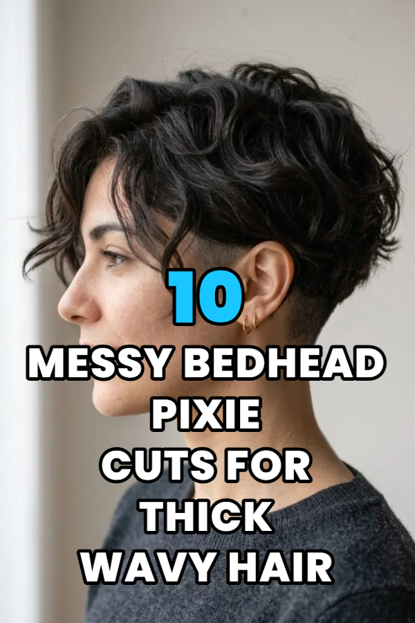 10 Messy Bedhead Pixie Cuts for Thick Wavy Hair