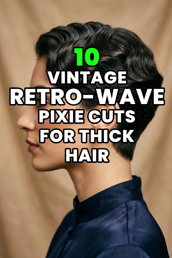 10 Vintage Retro-Wave Pixie Cuts for Thick Hair
