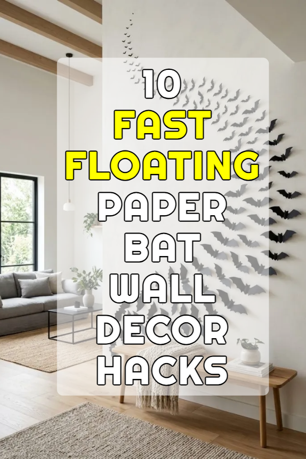 10 Fast Floating Paper Bat Wall Decor Hacks