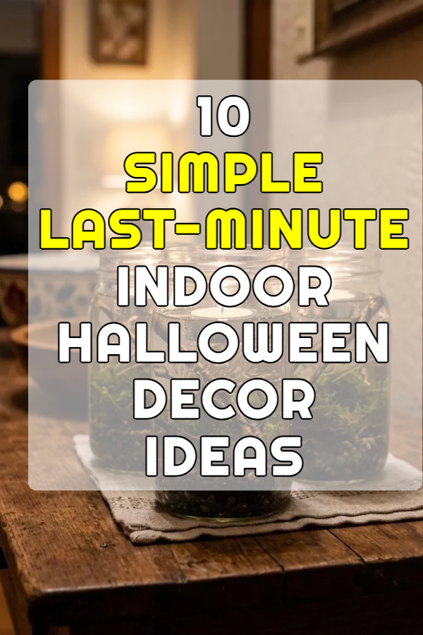 10 Simple Last-Minute Indoor Halloween Decor Ideas