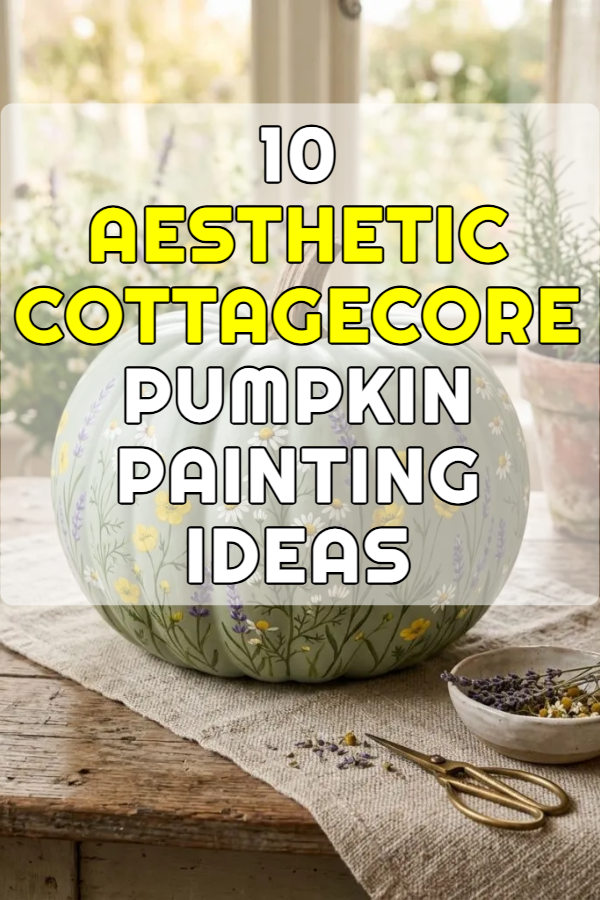10 Aesthetic Cottagecore Pumpkin Painting Ideas