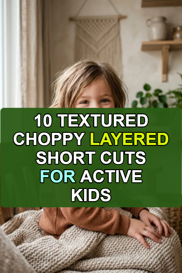 10 Textured Choppy Layered Short Cuts for Active Kids