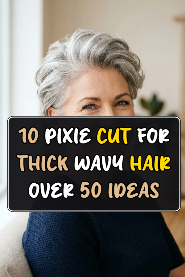 10 Pixie Cut For Thick Wavy Hair Over 50 Ideas