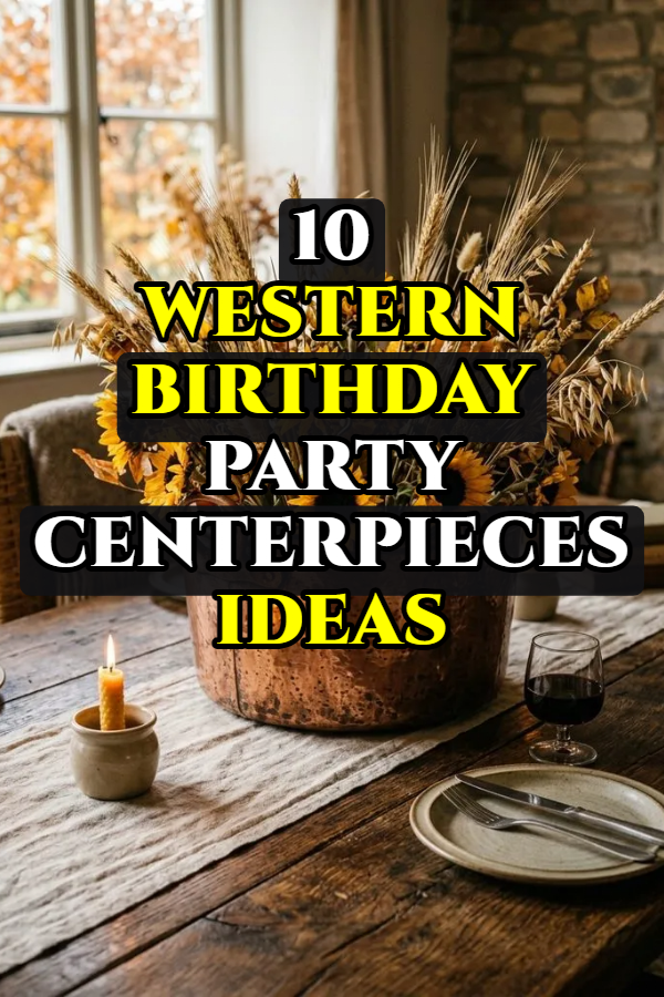 10 Western Birthday Party Centerpieces Ideas