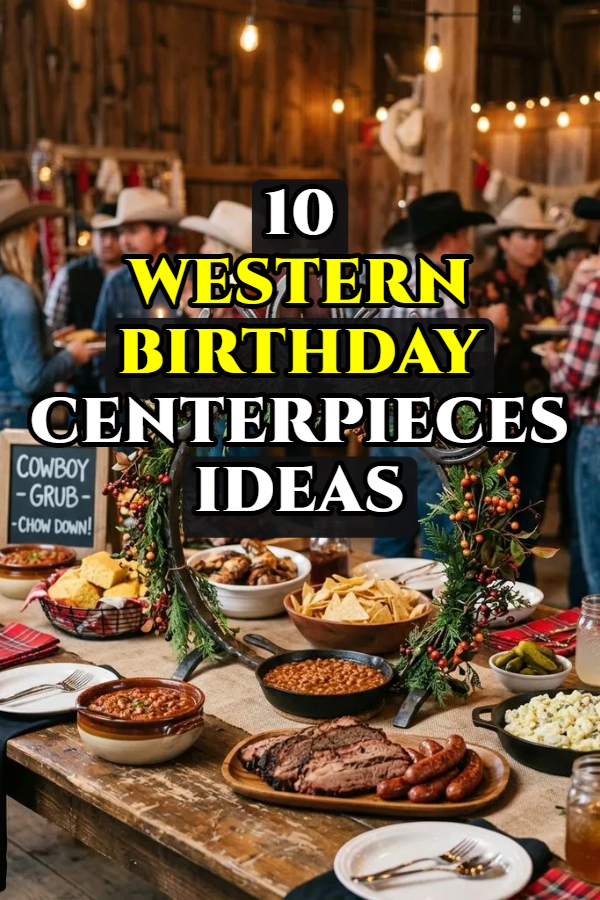 10 Western Birthday Centerpieces Ideas