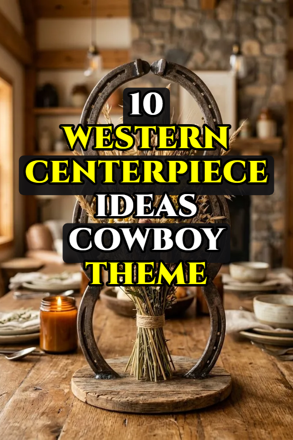 10 Western Centerpiece Ideas Cowboy Theme